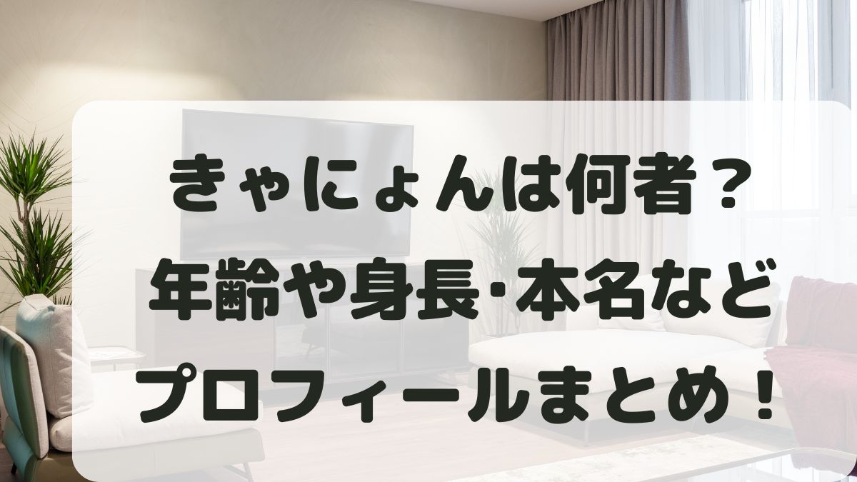 きゃにょんは何者？乃木坂？年齢や身長･本名などプロフィールを調査！
