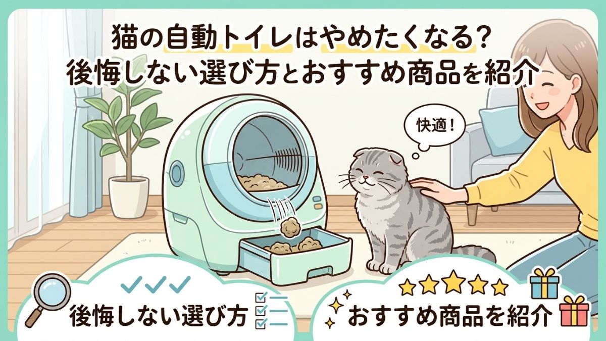 猫の自動トイレはやめたくなる？後悔しない選び方とおすすめ商品を紹介